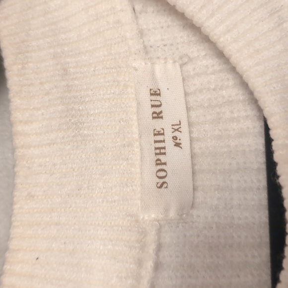 NWOT Sophie Rue Rust, Lilac, and Cream Knit Sweater Colorblock Stitch Fix - Picture 3 of 7